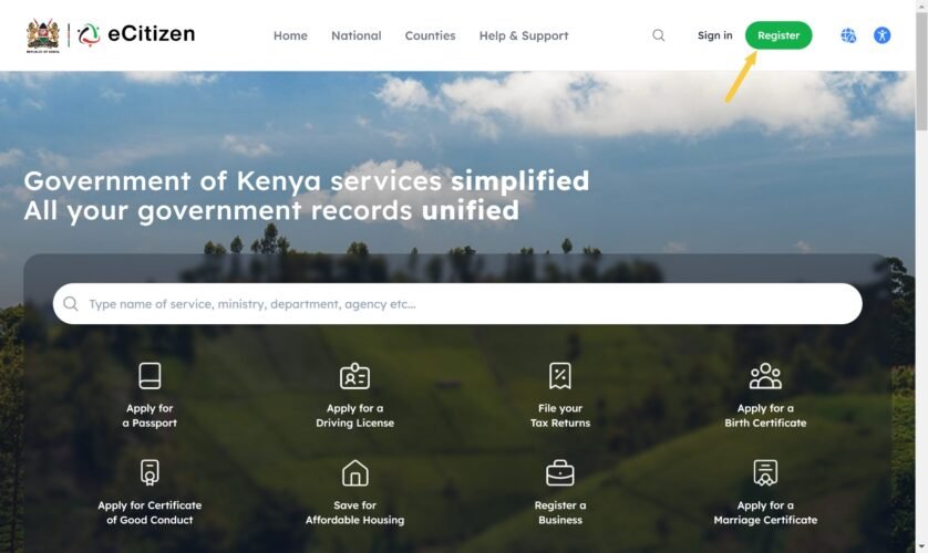 ecitizen registration