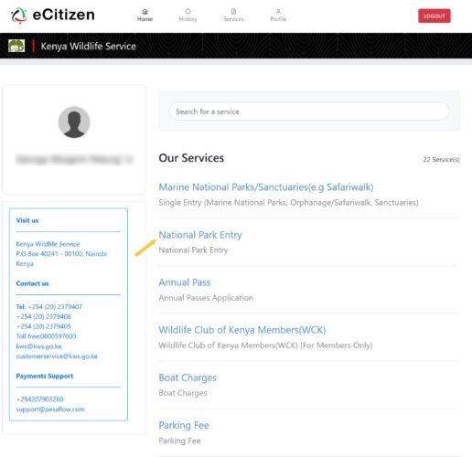 kws ecitizen dashboard