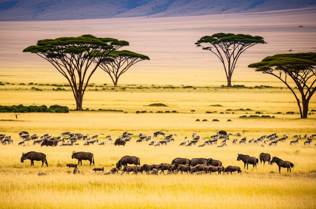 Maasai Mara lion pride three lions resting in tall golden grass midday harsh sunlight — amboseli vs masai mara Kenya